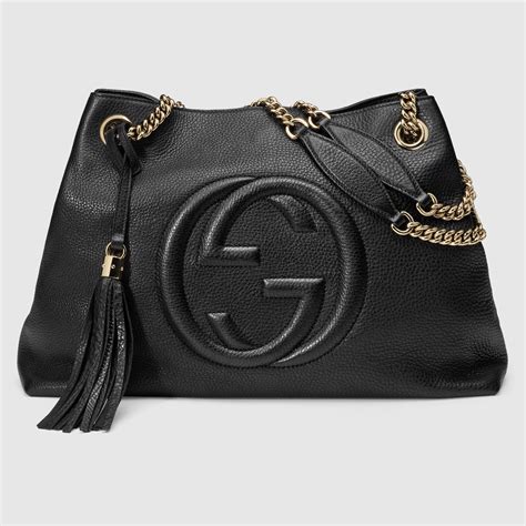 gucci soho leather large bag zip|Gucci soho shoulder bag large.